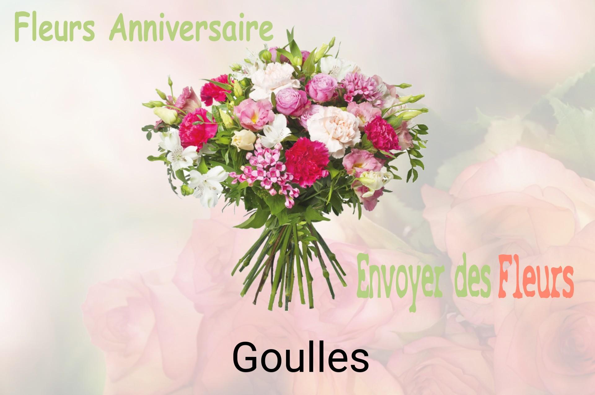 Bouquet de fleurs d’anniversaire livré à Goulles